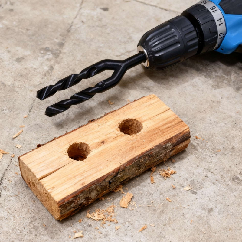 Woodworking Jokes - 실용적인 장난용 듀얼 트위스트 드릴 비트