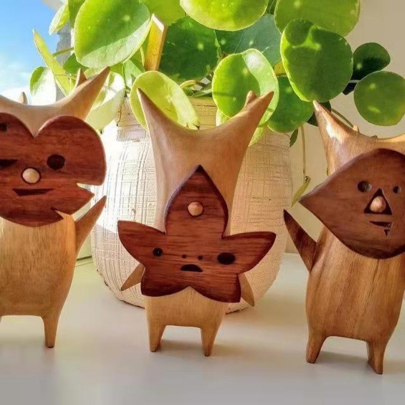 Woodworking Resin - 게임 애호가용 나무 코록 조각상 홈