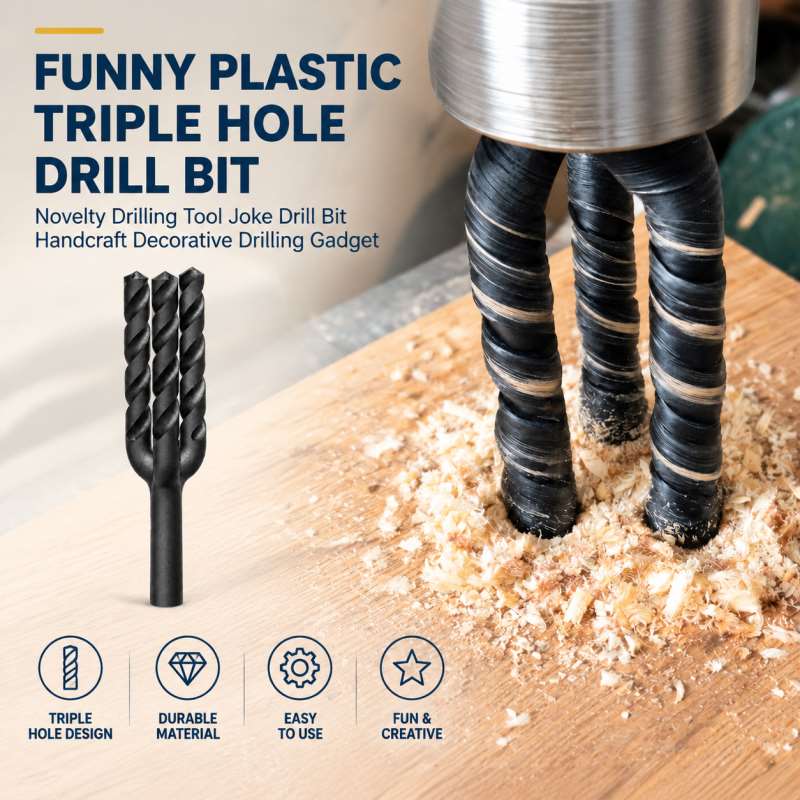 Woodworking Jokes - 재미있는 플라스틱 삼중 구멍 드릴 비트,