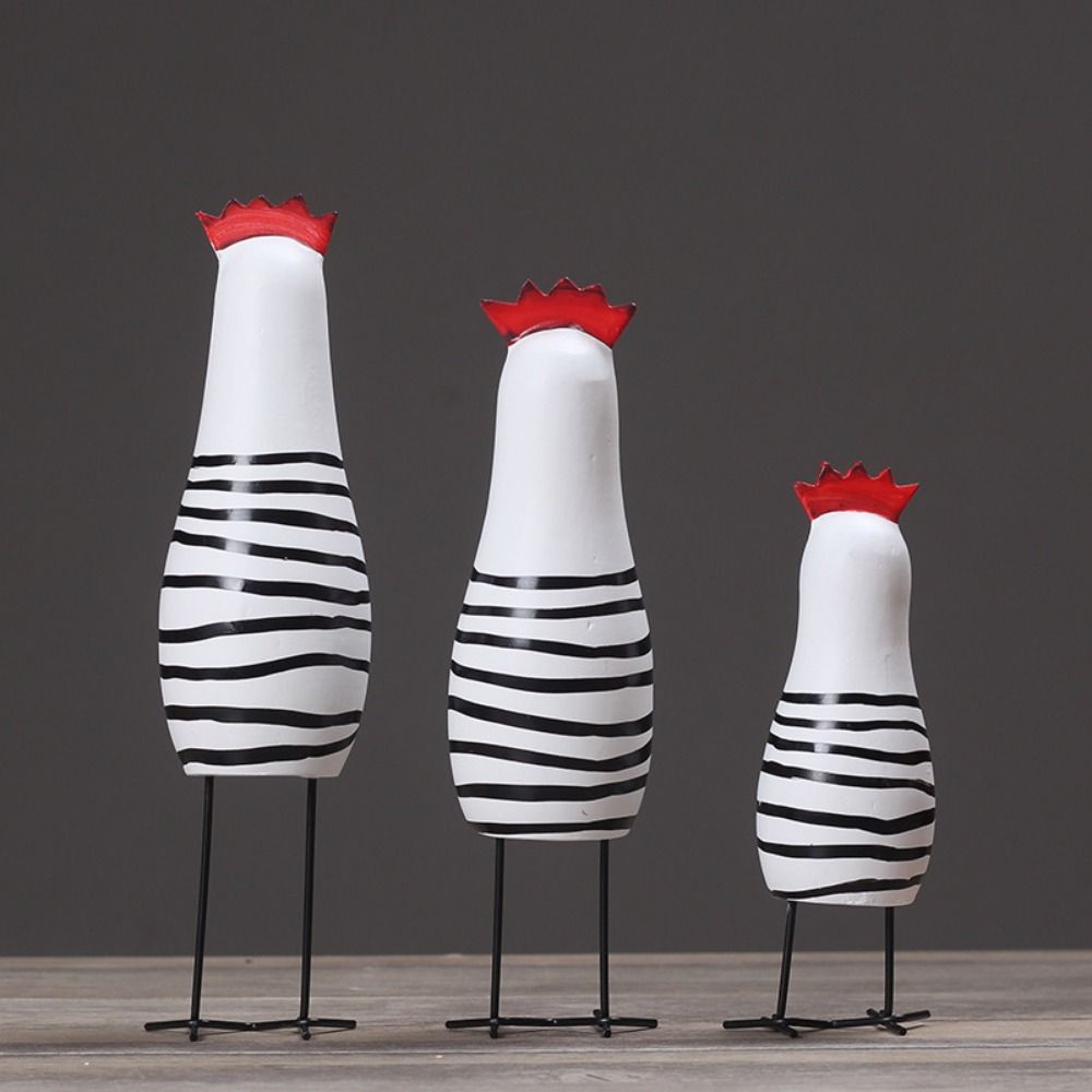 만화 조각 페인트 닭 조각상, 세련된 귀여운 나무 닭  - Wood Chisel Set 리뷰 및 가격