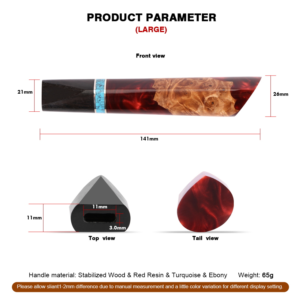 일본산 고급 안정화 목재 레진 핸들 하트 모양 칼 손잡 - Woodworking Resin 리뷰 및 가격