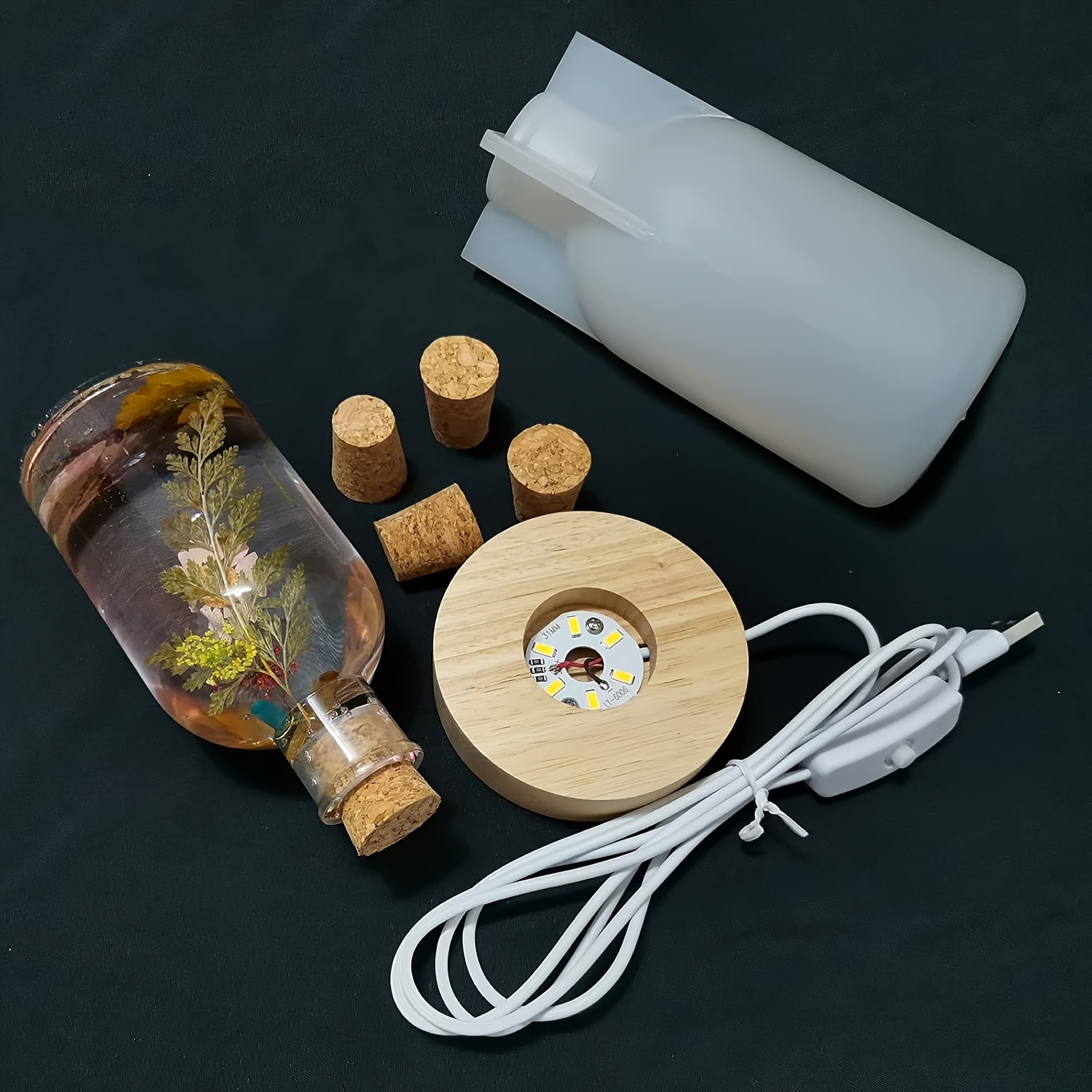 드리프트 병 모양의 레진 몰드 세트, LED 조명 덮개 - Woodworking Resin 리뷰 및 가격