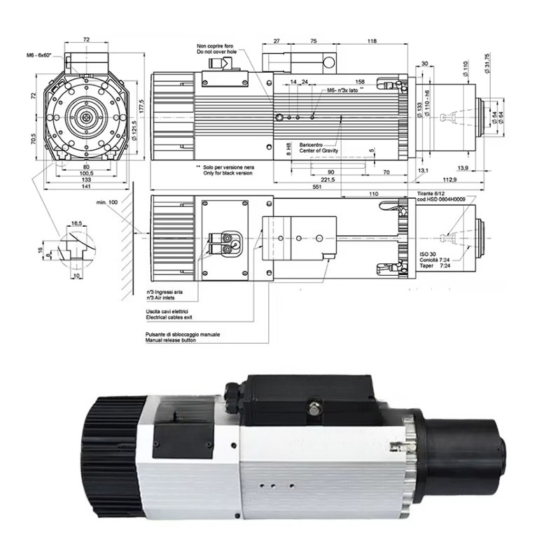 핫 세일 9kW ISO30 스틸 스핀들 모터 ATC 포 - Woodworking Machinery For Sale 리뷰 및 가격