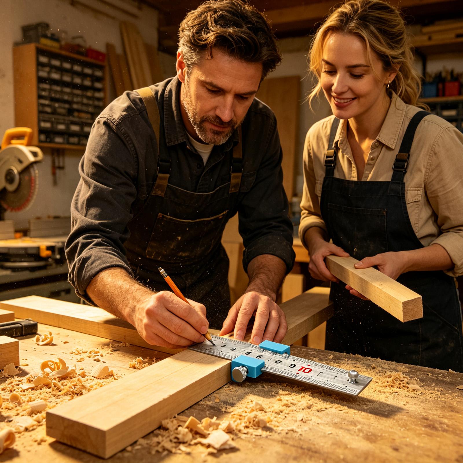 목공 도구 목공 자 측정용 스크라이빙 포지셔닝 블록 목 - Woodworking Workshop 리뷰 및 가격